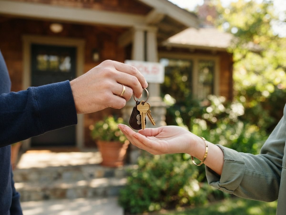 House keys changing hands